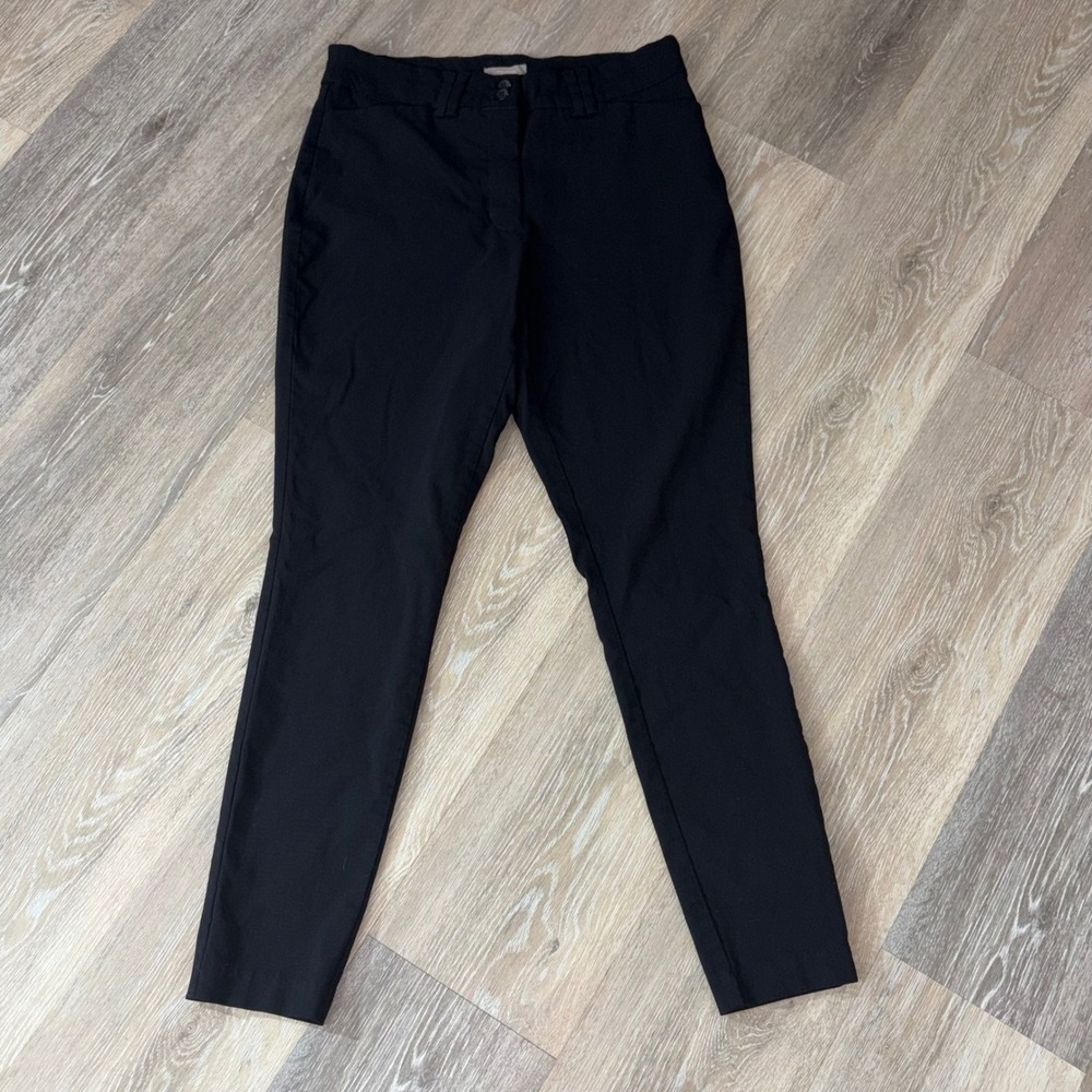 Maurices Womens Black Skinny Dress Pants Size M Regular Stretch Professional